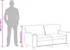 2-Sitzer-Sofa Grau 120 cm Kunstleder Produktbild-Vorschau 10
