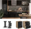 Küchenunterschrank Vicco R-Line Schwarz Hochglanz 60 cm mit Produktbild-Vorschau 4