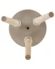 BELIANI Pot de fleurs beige magnésium ⌀ 25 cm pieds en bois Voir les images du produit 7