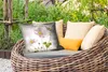 MuchoWow® Outdoor Kissen - Blumen - Stillleben - Ölfarbe - Produktbild-Vorschau 3