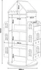 Drehbares Kinderregal 'Sanköre' in Hausoptik 122 x 64 x 43 Produktbild-Vorschau 4