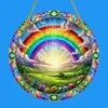 GKA Sonnenfänger Wiese mit Regenbogen 20 cm Buntglas Produktbild-Vorschau 1