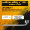 Extralink Fi 25 mm Nástenný držiak antény 250 × 750 mm, Náhľad obrázku produktu 4