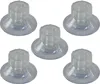 Five clear suction cups with threaded knobs are arranged in a scattered pattern on a white background. Produktbild-Vorschau