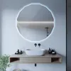 LED Nástenné Zrkadlo – Geometrické Dizajnové Zrkadlo S LED Náhľad obrázku produktu 8