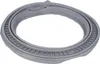 A gray rubber washing machine door seal is shown against a white background. Produktbild-Vorschau