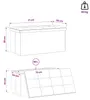 vidaXL Klappbare Aufbewahrungsbank Blau 180 kg 80 L 77 x 38 Produktbild-Vorschau 8
