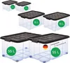 Novaliv 6 tlg Sparset Aufbewahrungsbox mit Deckel Anthrazit Produktbild-Vorschau 7