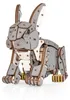 Eco Wood Art (EWA) DIY 3D Mechanisches Holz Puzzle, Grey Rabbit, 4578, 21,7x10,4x17,4 Anteprima dell’immagine prodotto