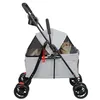 Hundebuggy Faltbar Jogger Katzenbuggy mit Netzfenstern Produktbild-Vorschau 4