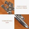 Kurtzy Ösenzange Set Lochzange mit 100 Ösen – 16 cm Leder Produktbild-Vorschau 3