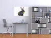 Wallario Poster - Süßes Kaninchen mit Grünzeug beim Produktbild-Vorschau 2