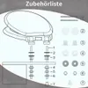 SINOBATH WC-Sitz Toilettensitz mit Absenkautomatik und Produktbild-Vorschau 11