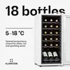 KlarsteinShiraz 18 Slim Uno, chłodziarka do wina, 50 l, 18 Podgląd zdjęcia produktu 3