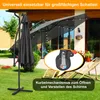 Izrielar slnečník 3,5 m sivý s LED – moderný slnečník na Náhľad obrázku produktu 6