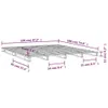 Postel z palet 120 x 190 cm masivní borovice Small Double Náhled obrázku produktu 8