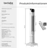 Věžový ventilátor s funkcí časovače 31 x 110 cm Náhled obrázku produktu 14