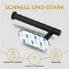 HGMD Toilettenpapierhalter selbstklebend - Schwarz - Produktbild-Vorschau 2