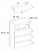 Kommode mit 4 Schubladen Grau Matt 60x33,5x92,5 Sideboard Produktbild-Vorschau 7
