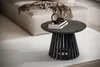 Couchtisch 60x60x41 cm Mango Massivholz Schwarz Sofatisch Produktbild-Vorschau 3