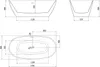 Mexen Eris freistehende Badewanne 170 x 80 cm, schwarz, Produktbild-Vorschau 6
