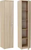 BDW, armadio, 40×185×35 cm, 5 ripiani, 1 anta, rovere Anteprima dell’immagine prodotto 1