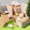 OYAJIA Beistellbett 3 in 1 Beistellbett Stubenwagen Produktbild-Vorschau 11