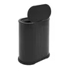 Poubelle avec couvercle, noire, 6 L, pour le télétravail, Voir les images du produit 4