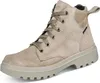 A single beige leather boot is shown against a white background. Produktbild-Vorschau