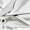 Close-up of multiple Karaca Elegance cutlery pieces with embossed branding and icons indicating product features. Produktbild-Vorschau