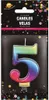 Zahlenkerze 5 Regenbogen Produktbild-Vorschau 2