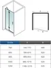Aica Walk in dusche 120x195cm Duschwand 6mm Nano-ESG 30cm Produktbild-Vorschau 4