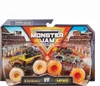 A toy monster truck set packaged for retail. Voir les images du produit