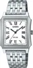 A close-up studio shot of a silver Casio watch with a white face and Roman numerals. Produktbild-Vorschau