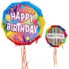 Pinata Happy Birthday Ø44x9cm Papier bunt zum Aufhängen und Produktbild-Vorschau 1