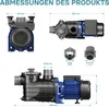 Pool Pumpe 13200 l/h 370 W Schwimmbadpumpe Filterpumpe Produktbild-Vorschau 7