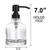 2pcs Seifenspender aus dickwandigem Klarglas,12 oz Boston Produktbild-Vorschau 2