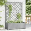 vidaXL Pflanzkübel mit Spalier 100x43x142 cm PP Steingrau Produktbild-Vorschau 3