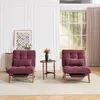 Sedia lounge MODFU con gambe in legno + poggiapiedi, Anteprima dell’immagine prodotto 11