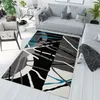 Teppich Wohnzimmer Schlafzimmer Kurzflor Modern Design Grau Produktbild-Vorschau 1