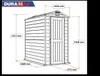 Duramax Kunststoff Gartenhaus 104x180 Geräteschuppen Garten Produktbild-Vorschau 9