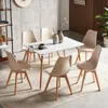 HJ_WeDoo Lot de 4 chaises de salle à manger SGS avec pied Voir les images du produit 8