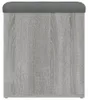 vidaXL Sitzbank mit Stauraum Grau Sonoma 42x42x45 cm Produktbild-Vorschau 6