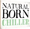 vianmo Holzschild 20x30 cm natural born chiller Faultier Produktbild-Vorschau 1