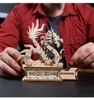 Puzzle 3D, Drago di Legno, Ugears, legno, 141 pezzi Anteprima dell’immagine prodotto 7