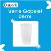 Lot de Verres Gobelets DEMI 33 cl (25 utile), Réutilisable Voir les images du produit 8