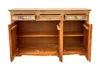 A wooden sideboard with three doors and three drawers, displayed against a white background. Produktbild-Vorschau