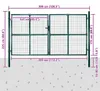 vidaXL Gartengitter für Tor Zaun Tür und Wand 300 x 175 cm Produktbild-Vorschau 7
