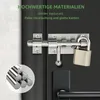 Roestvrijstalen schuifgrendel, geborsteld, 19,5 cm. RVS Productafbeelding-voorbeeld 2