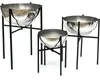 DanDiBo Blumenhocker Metall mit Topf Schwarz Silber 3er Set Produktbild-Vorschau 5